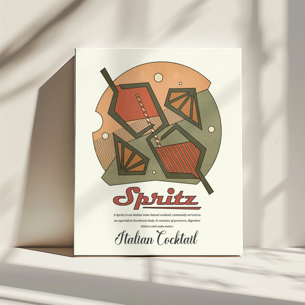 Geometrical spritz print | Canvas