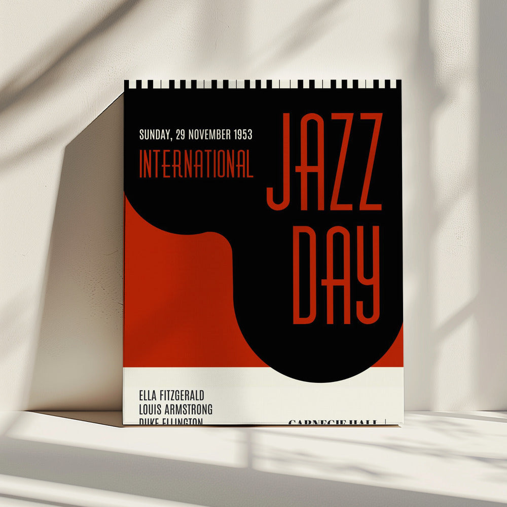 Jazzy Days   Dark Red | Canvas