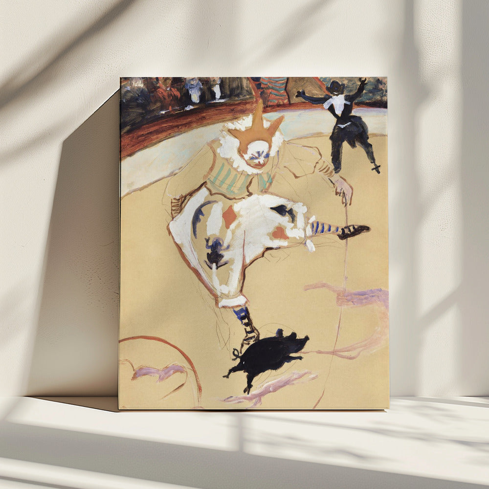 At the Circus Fernando Medrano With a Piglet (ca. 1889) | Canvas