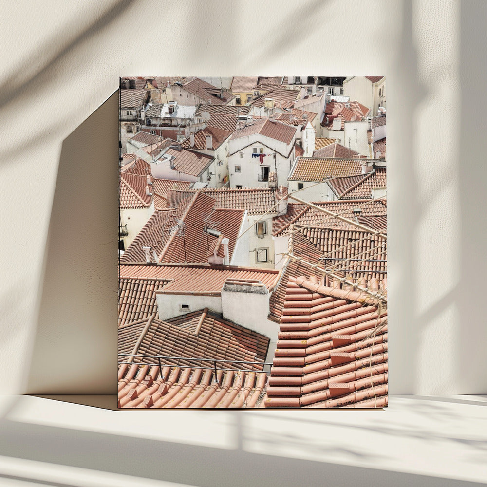 Red Tiled Rooftops | Canvas