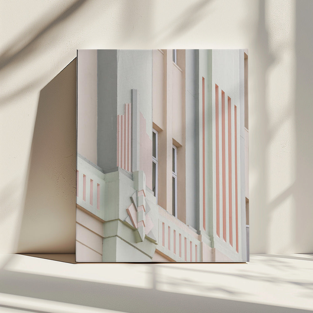 Pastel Facade Geometry | Canvas