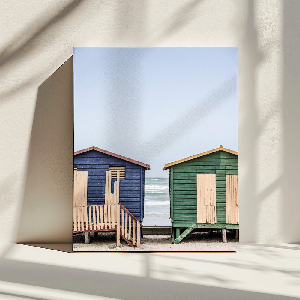 Coastal Huts Harmony | Canvas