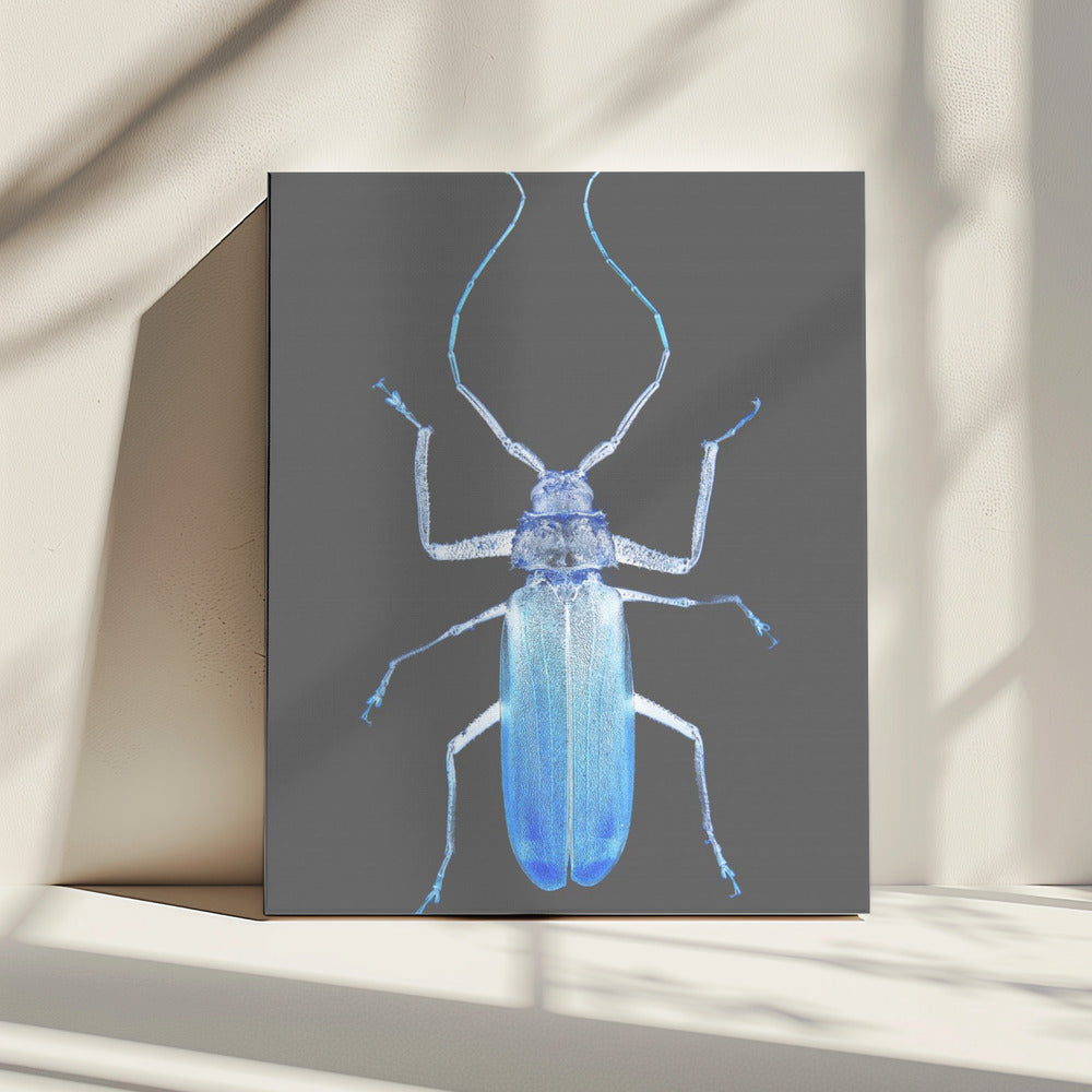 Neon Beetle Elegance | Canvas