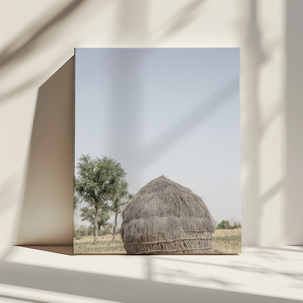 Grass Hut Serenity | Canvas