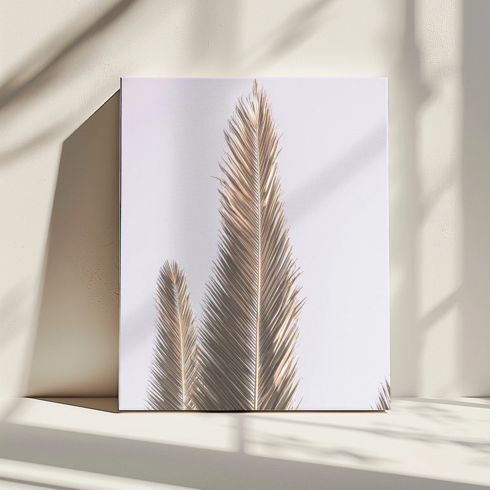 Golden Fronds Skyward | Canvas