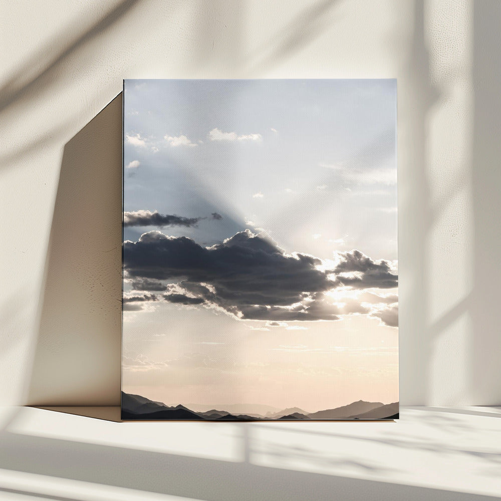 Mountain Landscape With Dramatic Clouds | Canvas