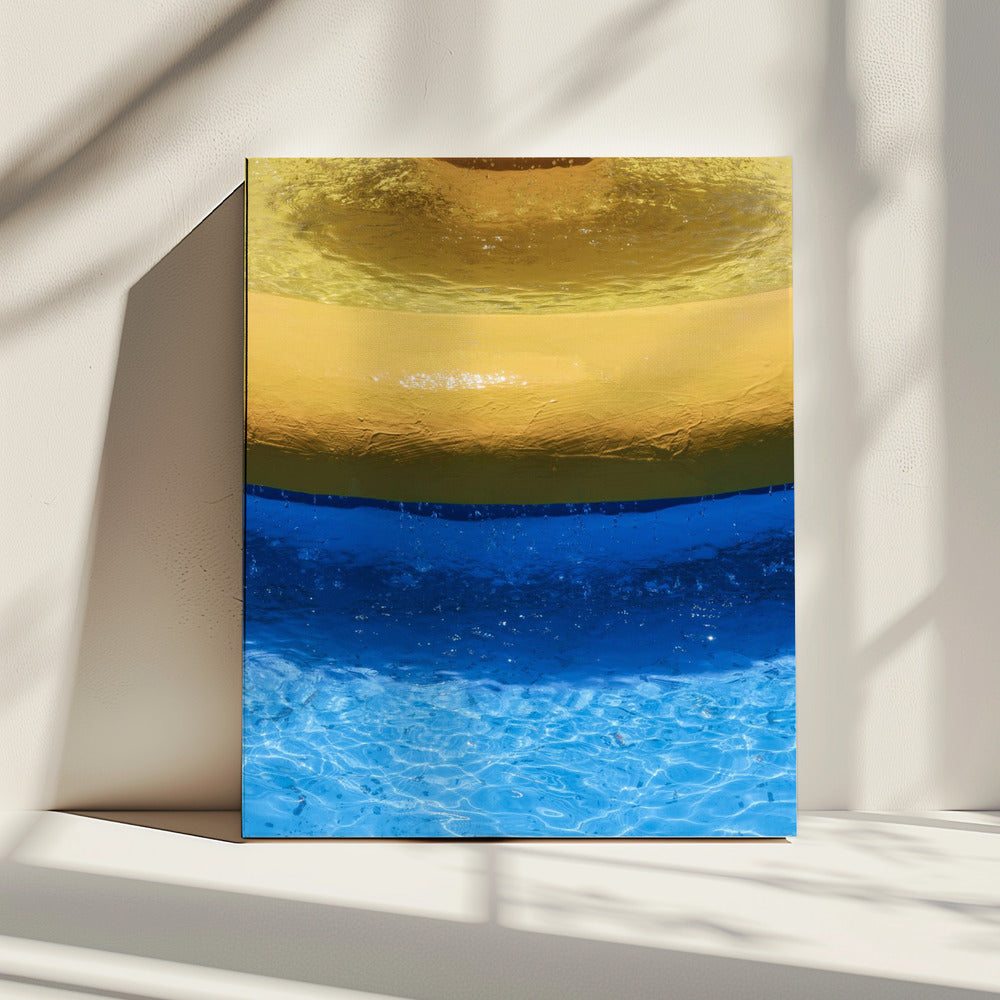 Yellow And Blue Bands | Canvas