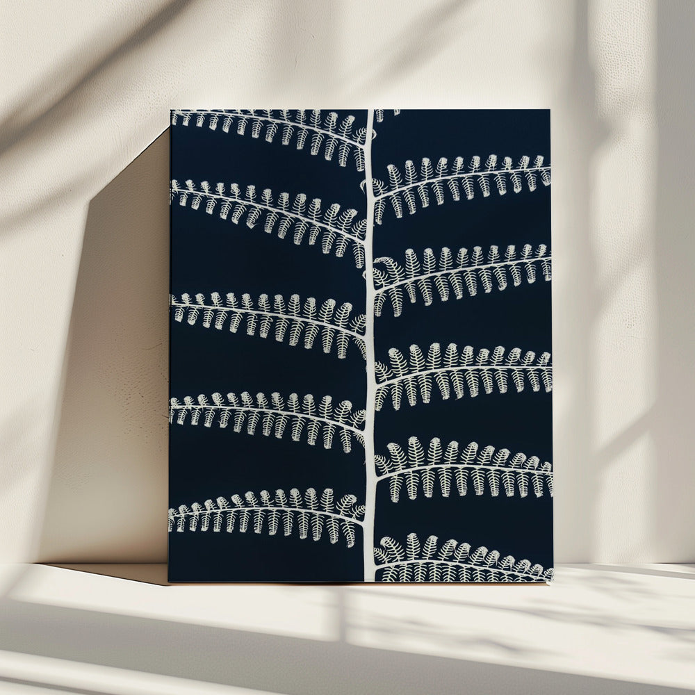 White Fern Patterns | Canvas