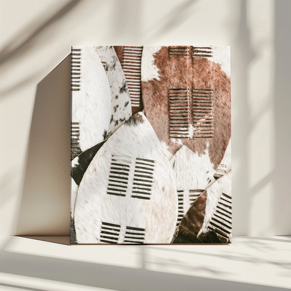 Tribal Hide Shields | Canvas