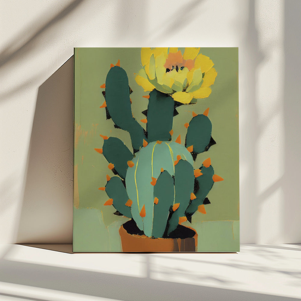 Blooming Cactus | Canvas