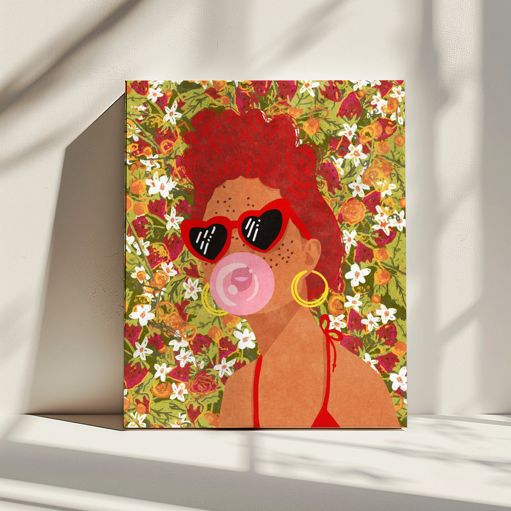 Strawbeery Lady | Canvas