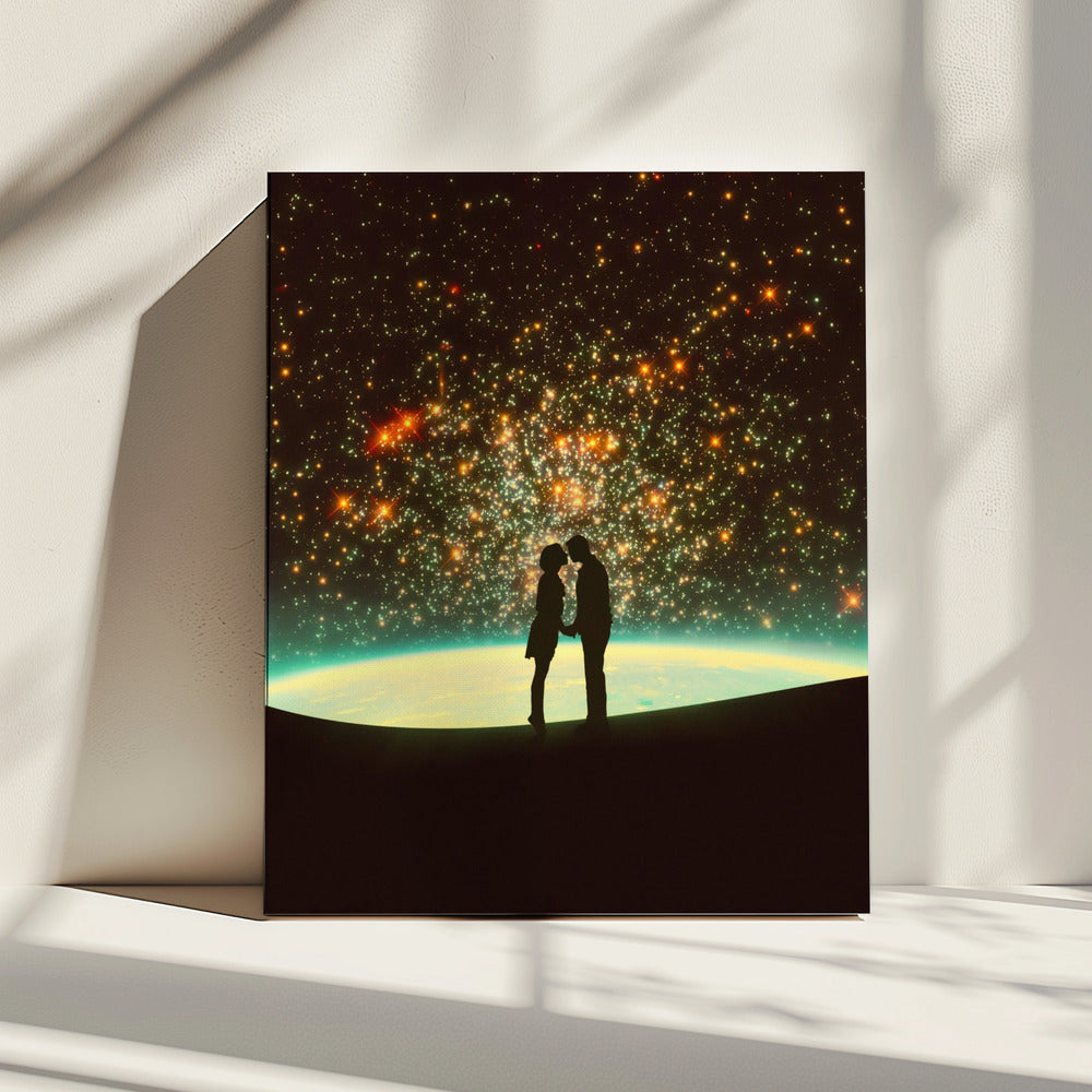 A Cosmic Kiss | Canvas