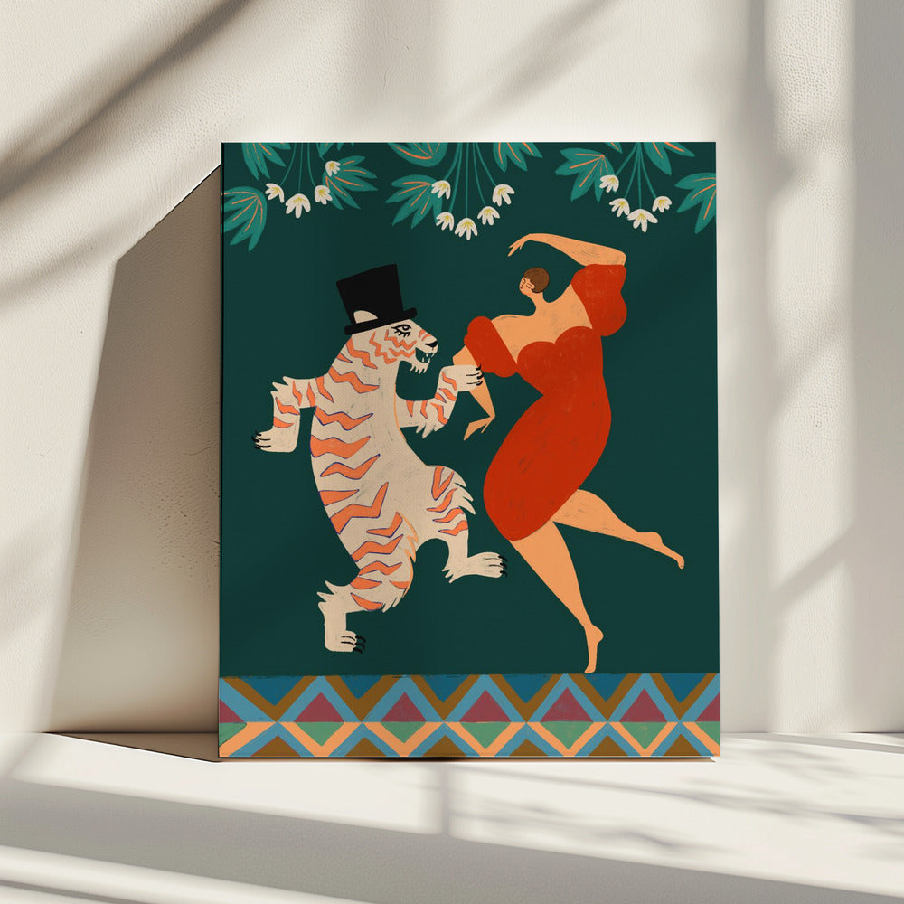 A Date With a Wild Cat | Canvas