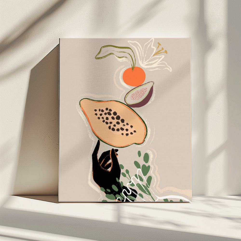 Balancing Fruits | Canvas