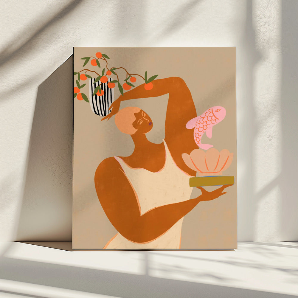 Fish And Oranges | Canvas