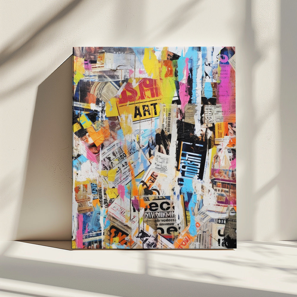 Urban Chaos Collage | Canvas