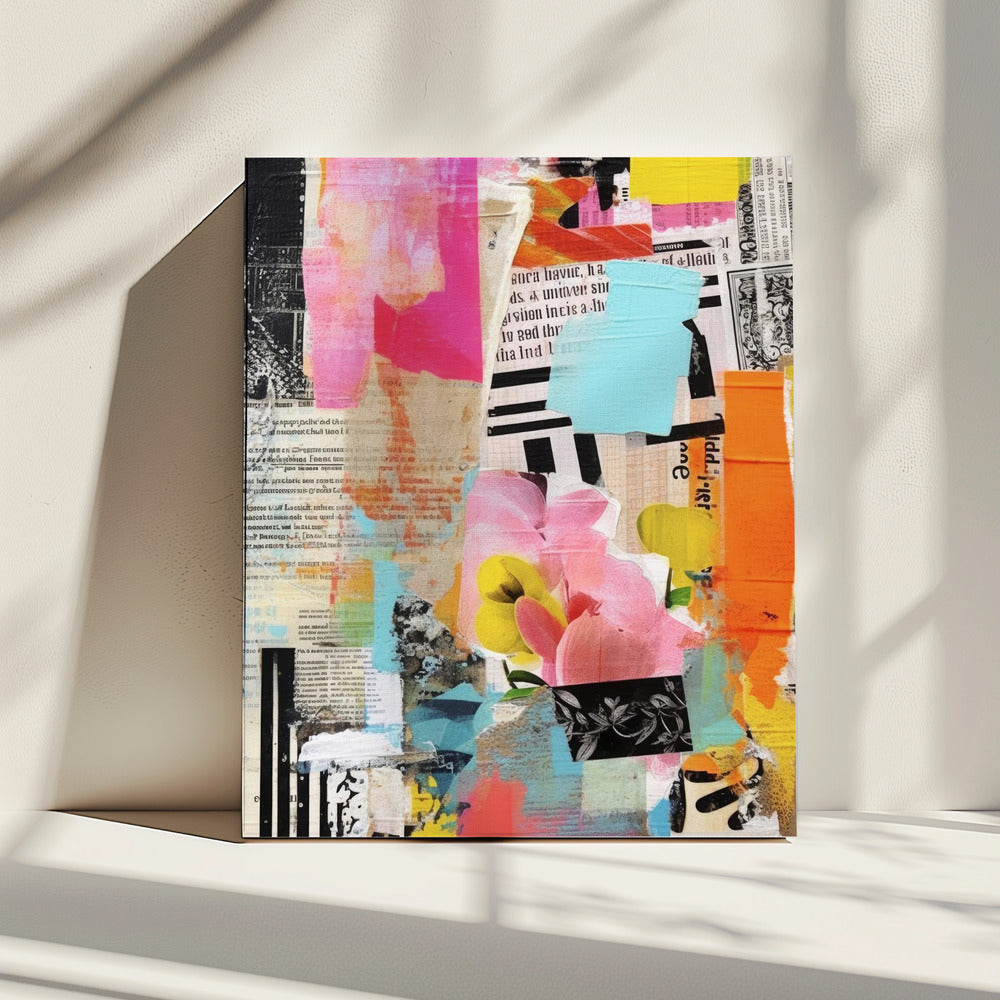 Urban Flower Collage | Canvas