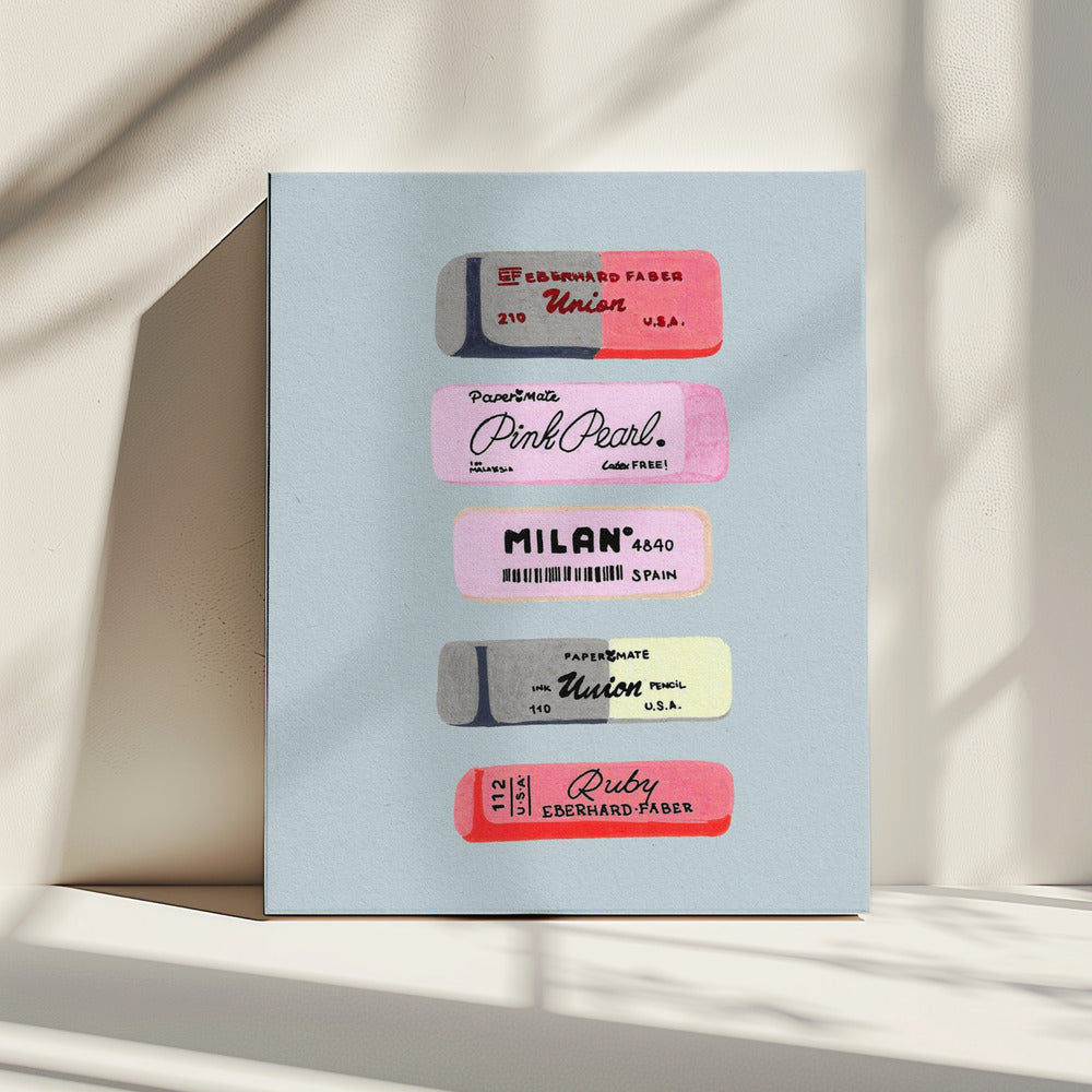 Erasers Art Print | Canvas
