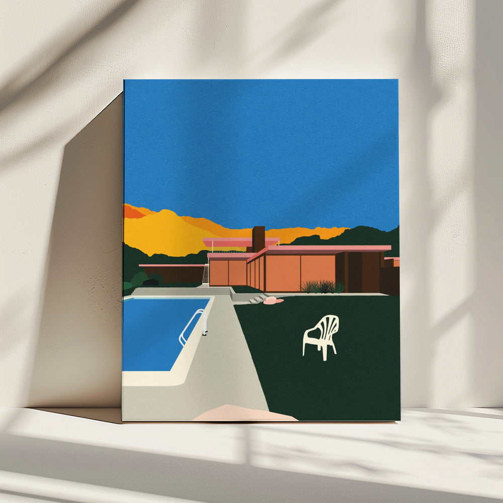 Kaufmann Desert House Poolside | Canvas