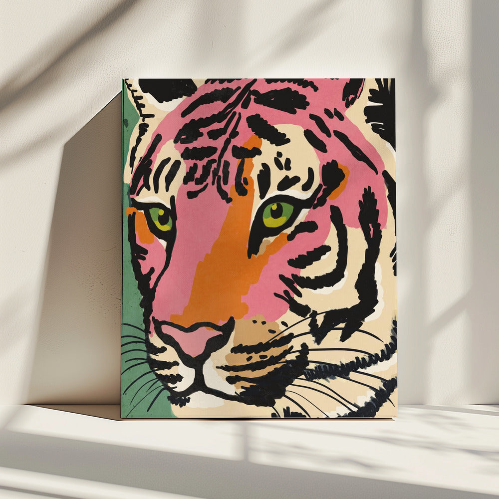 Vibrant Tiger Gaze | Canvas