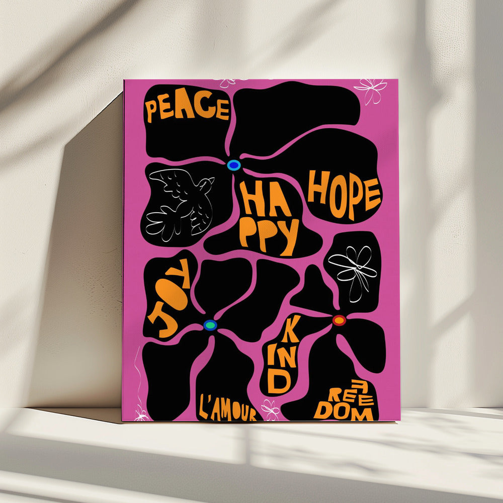 Flower of the Time - Purple | Canvas