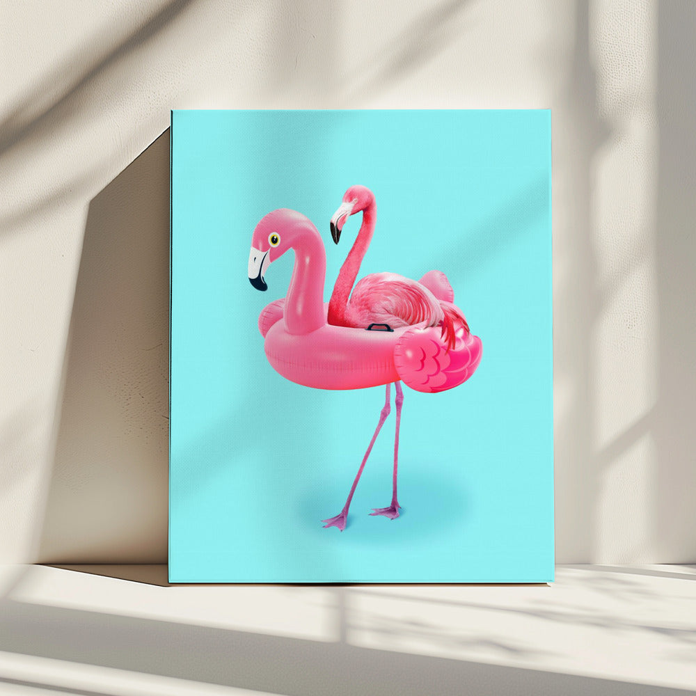 Flamingo on Resort | Canvas