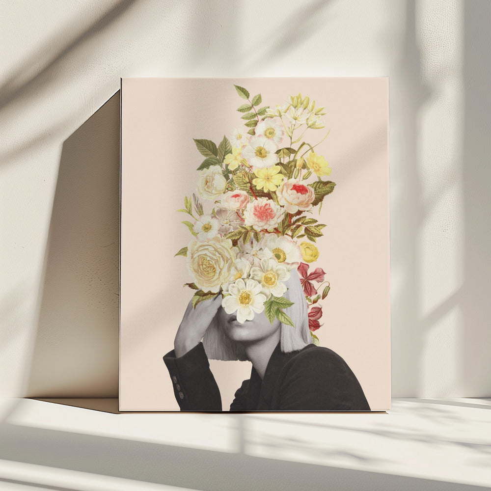 White Flowers Bouquet | Canvas