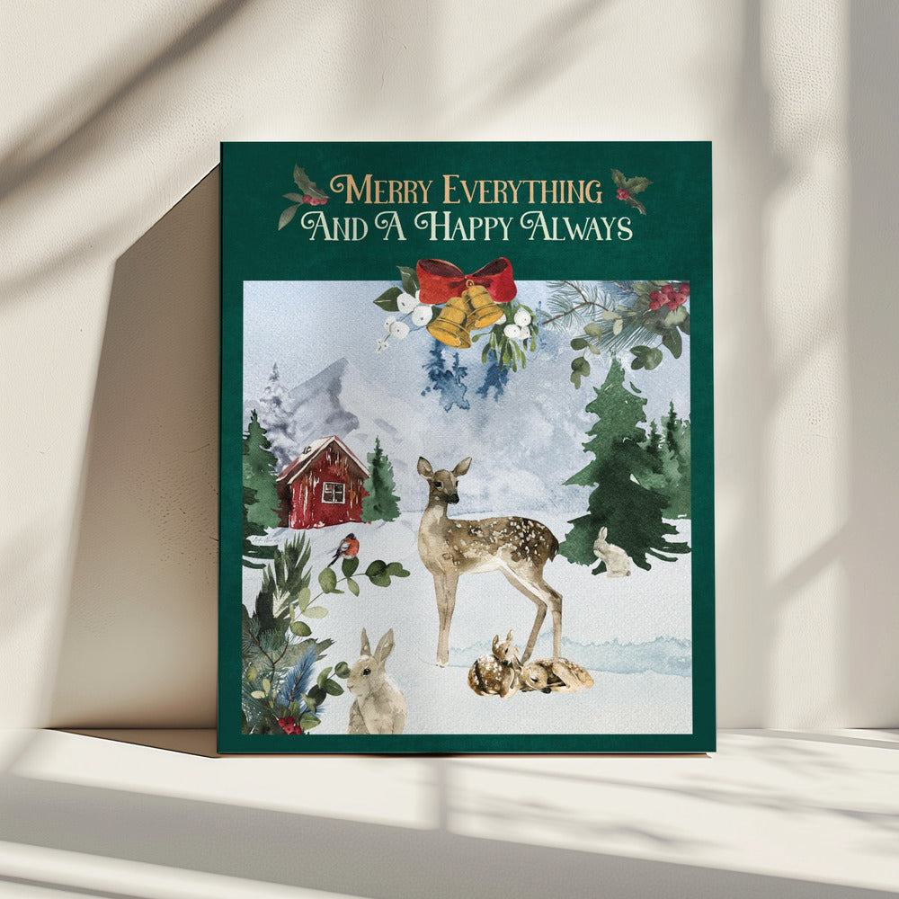 Merry Woodland Scene | Canvas