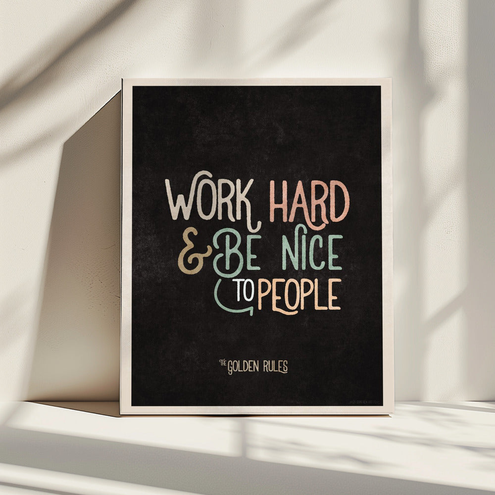 Golden Life Motto | Canvas