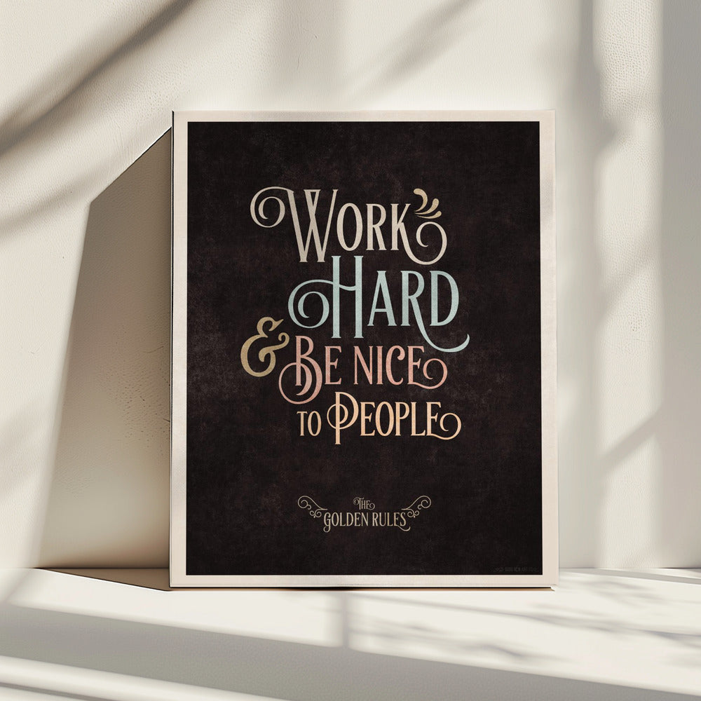 Golden Life Rules | Canvas