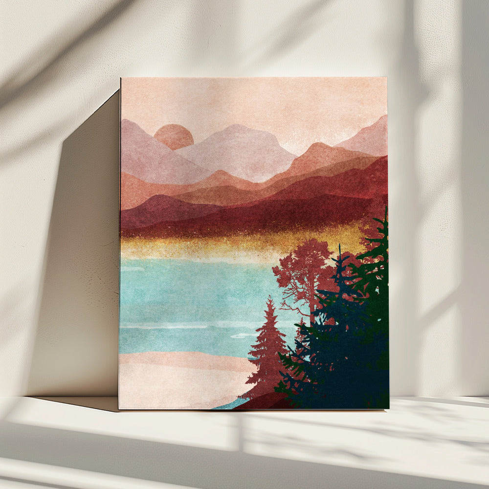 Misty Mountain Dawn | Canvas
