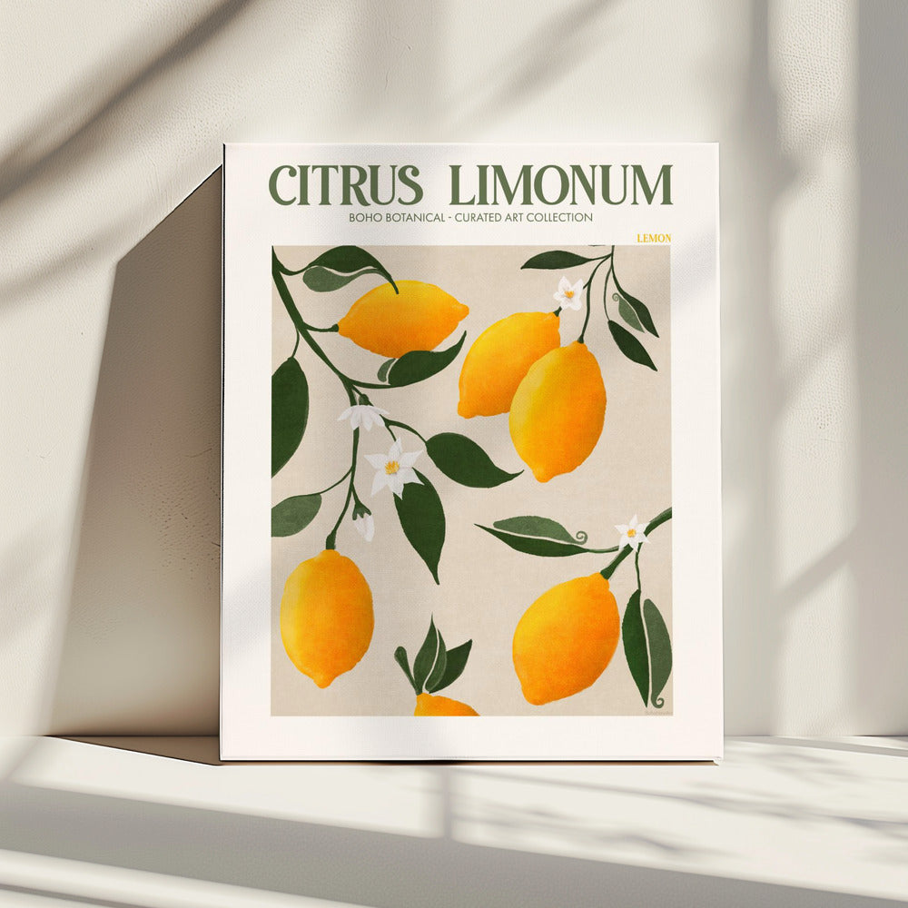 Golden Citrus Delight | Canvas