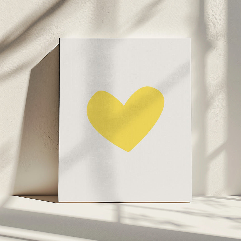 Heart Yellow | Canvas