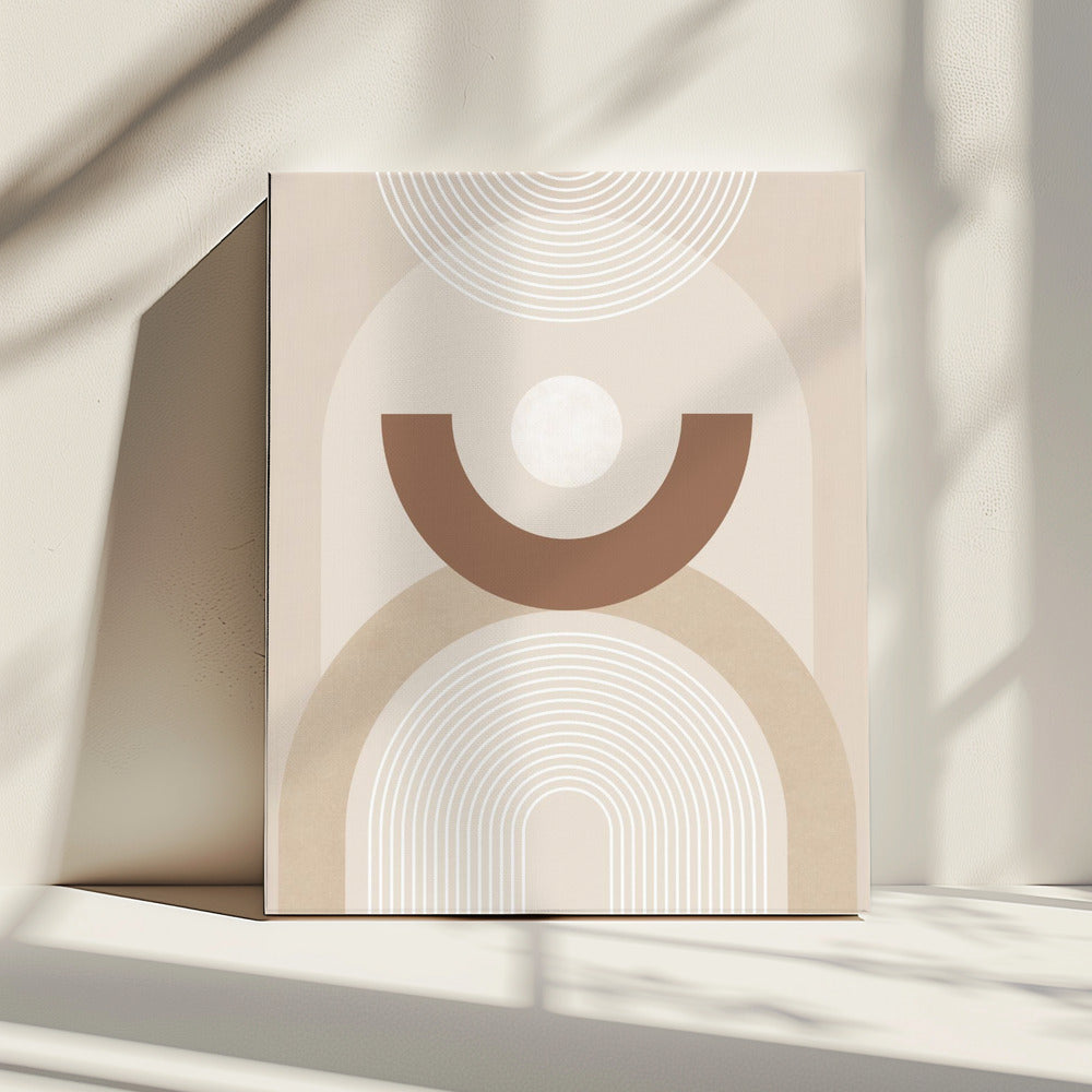 Beige Mid Century Poster | Canvas