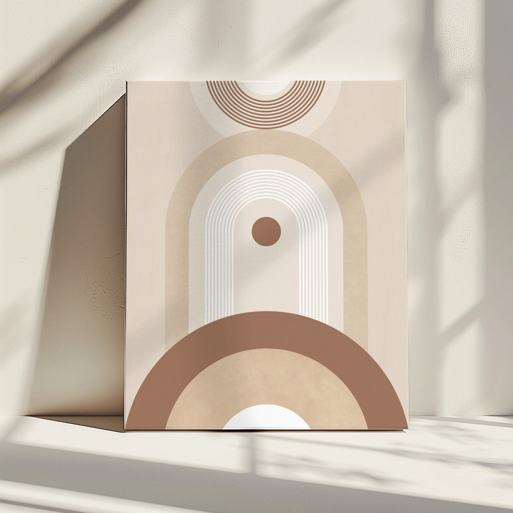 Beige Mid Century Poster | Canvas