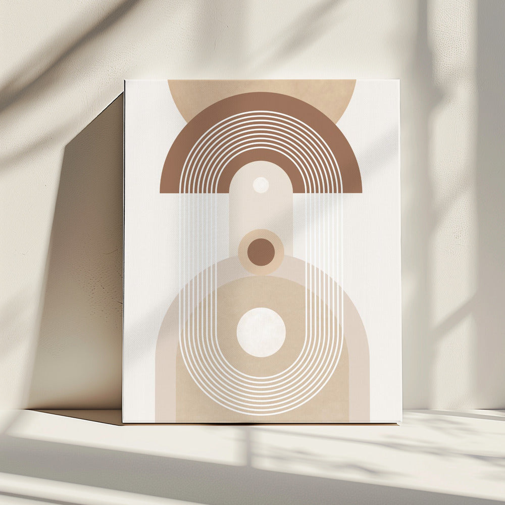 Beige Mid Century Poster | Canvas