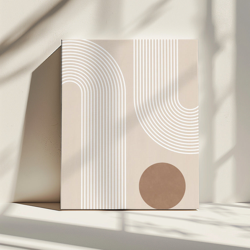 Beige Arc Poster | Canvas