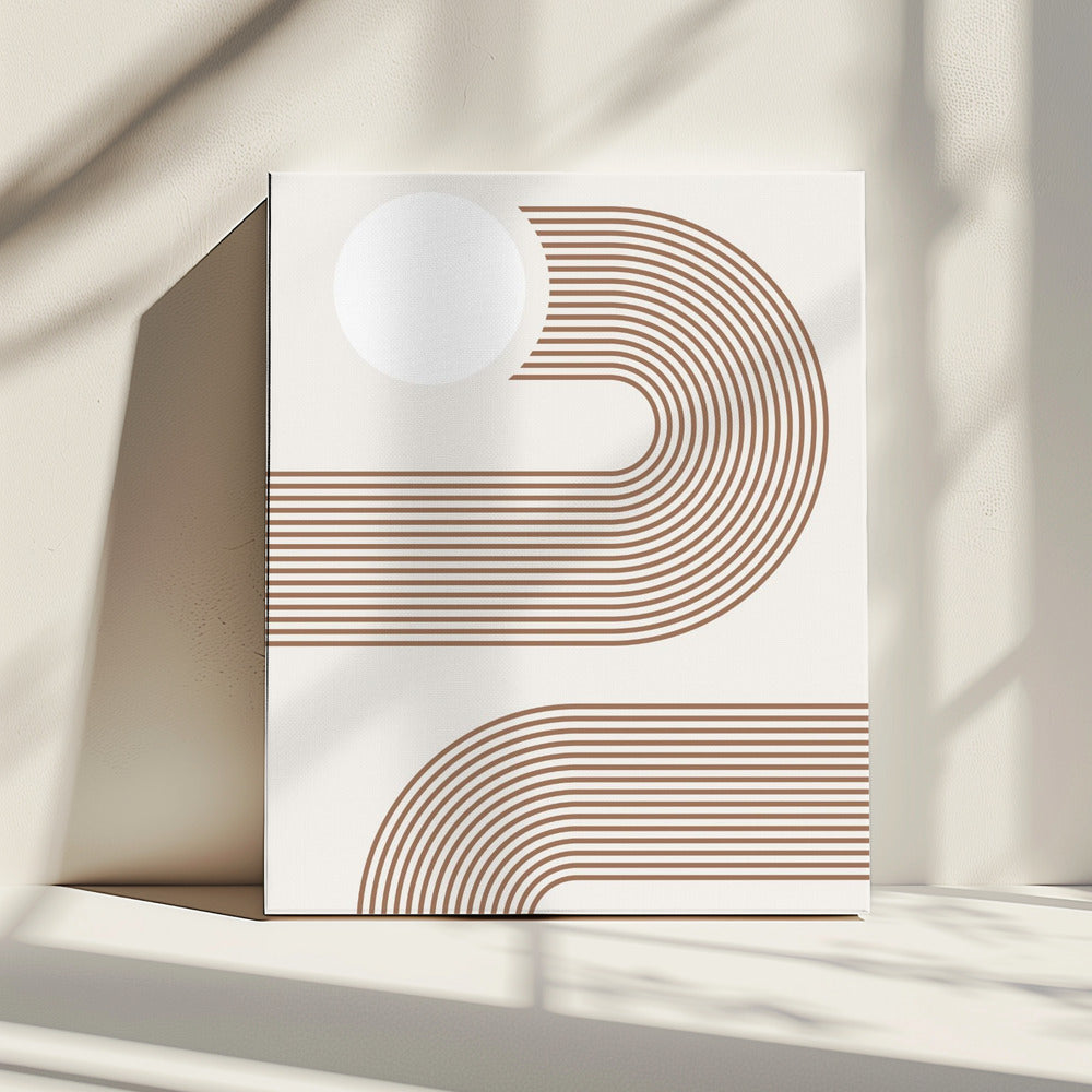 Beige Arc Poster | Canvas