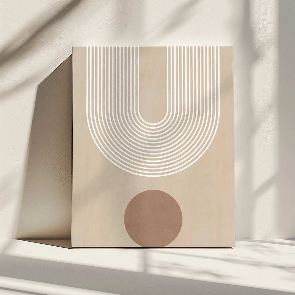 Beige Arc Poster | Canvas