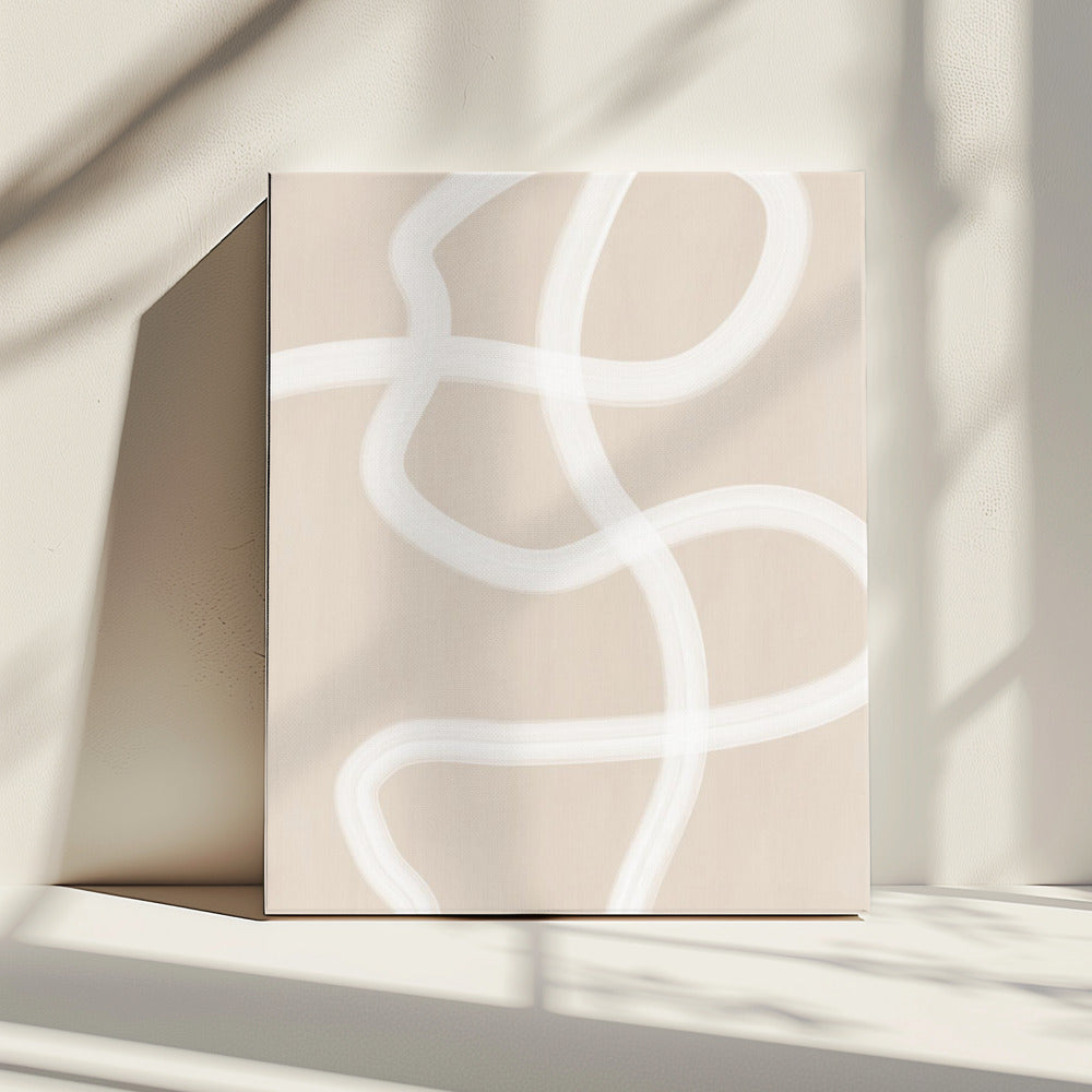 White Brush Stroke Poster | Canvas