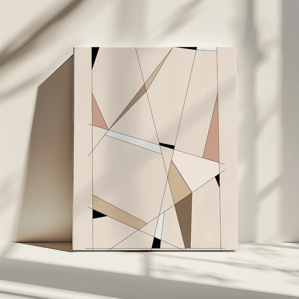 Geometric Beige Art | Canvas