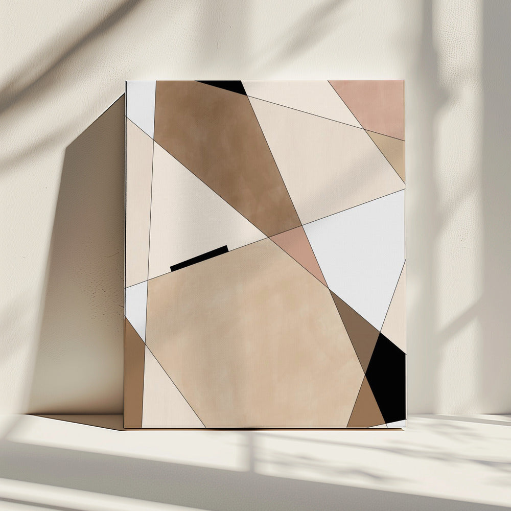 Geometric Beige art | Canvas
