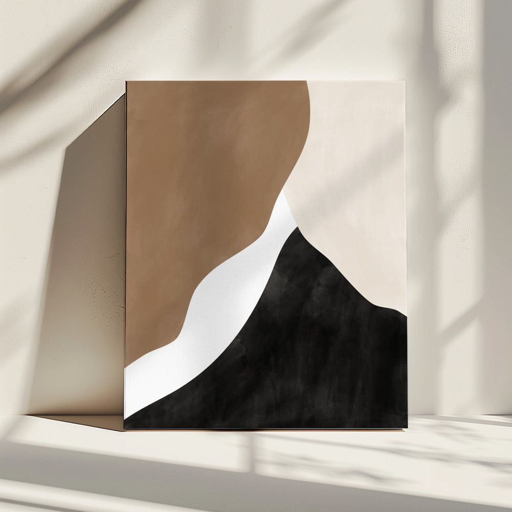 Abstract Beige and Brown Art | Canvas