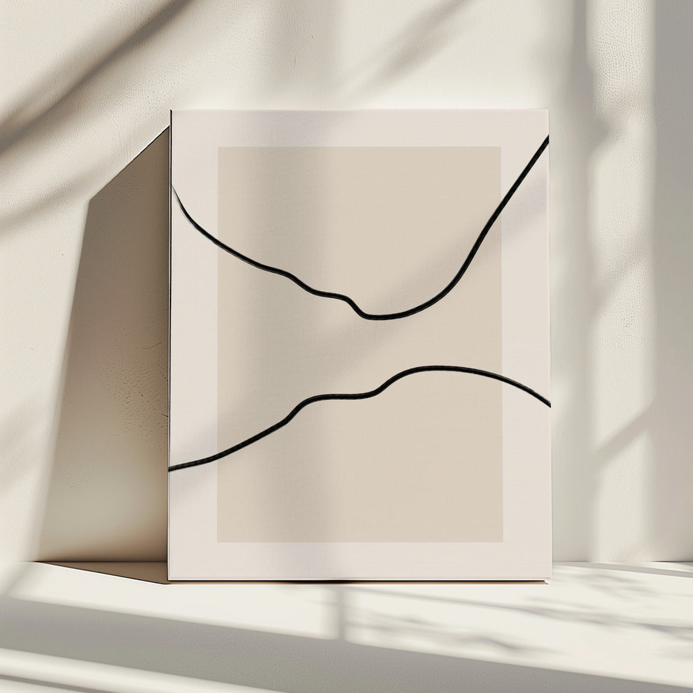 Soft Abstract Lines Art | Canvas