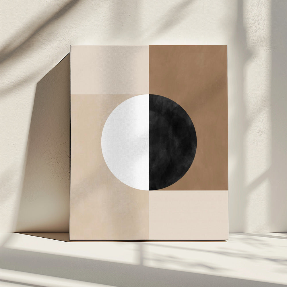 Geometric Shapes with a Central Circle | Canvas