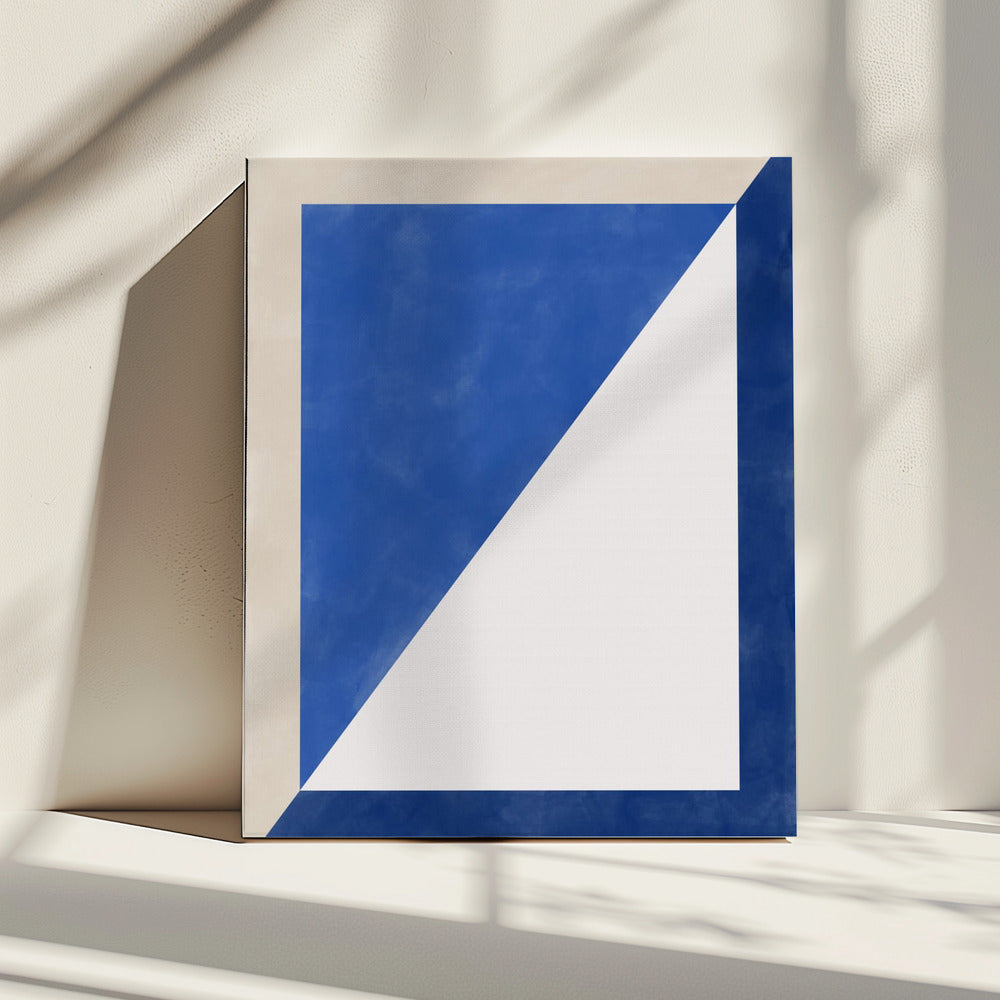 Blue Geometric Play | Canvas