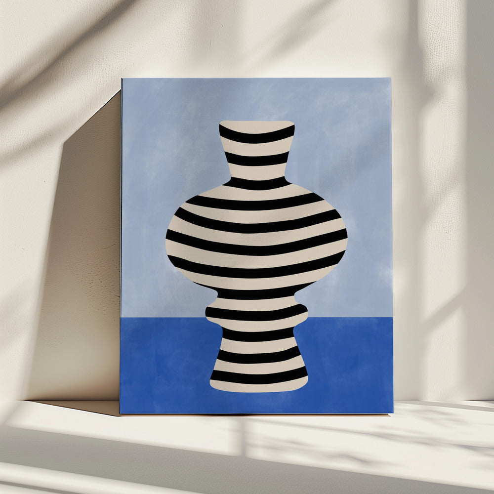 Striped Vase Illusion | Canvas