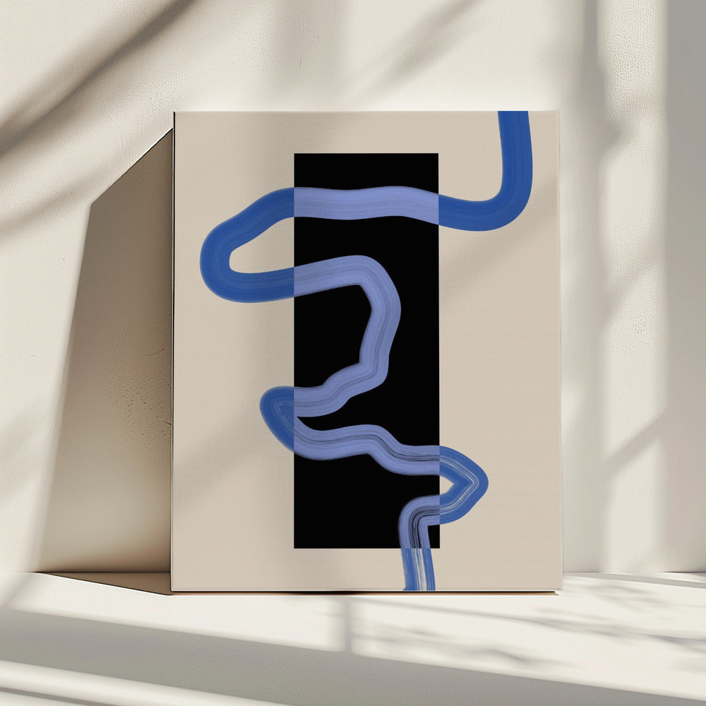 Blue Pathway Flow | Canvas