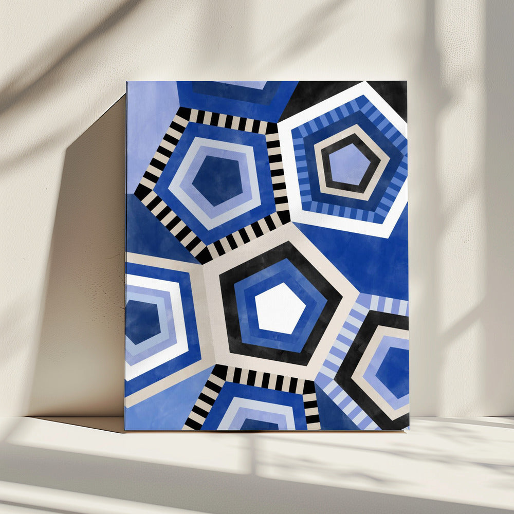 Geometric Pattern With Hexagonal Shape | Canvas