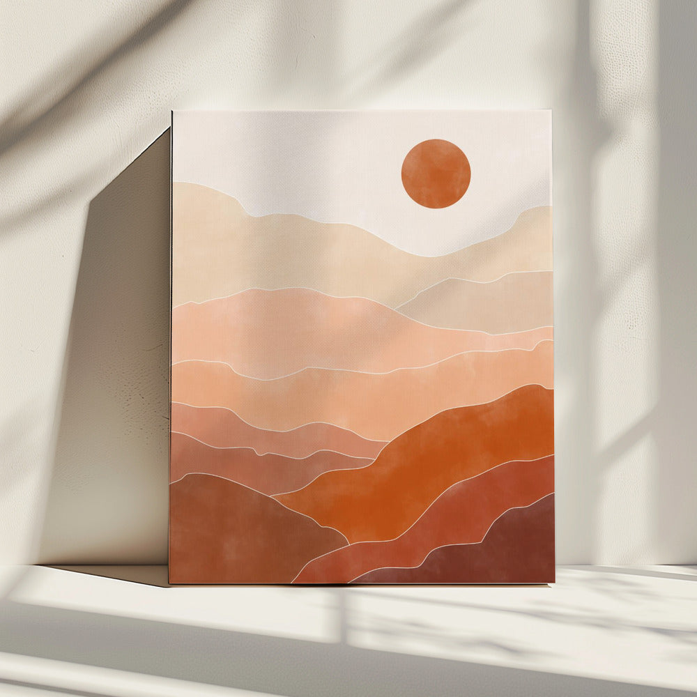 Desert Sun Rise | Canvas